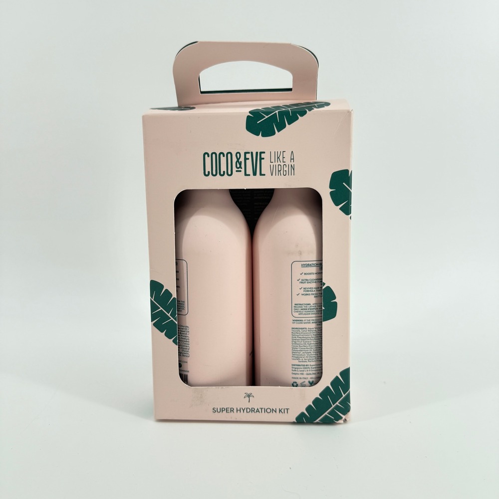 Coco & Eve Super Hydration Kit Unisex 250ml Pink Shampoo and Conditioner Set